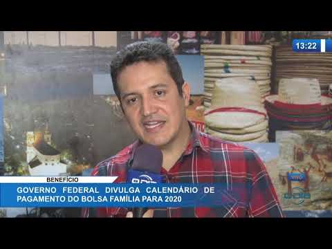 O DIA NEWS 21 01 2020  Governo Federal divulga calendaÌrio de pagamento do Bolsa FamiÌlia