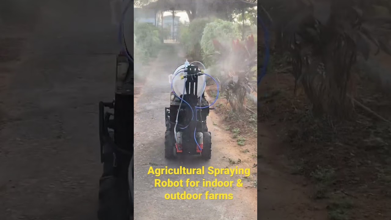 XMachines Spraying Robot - Compact #agriculture #greenhouses #polyhouse #spraying #agritech