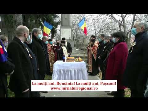 1 Decembrie la Pașcani: depuneri de coroane și slujbă în cinstea eroilor