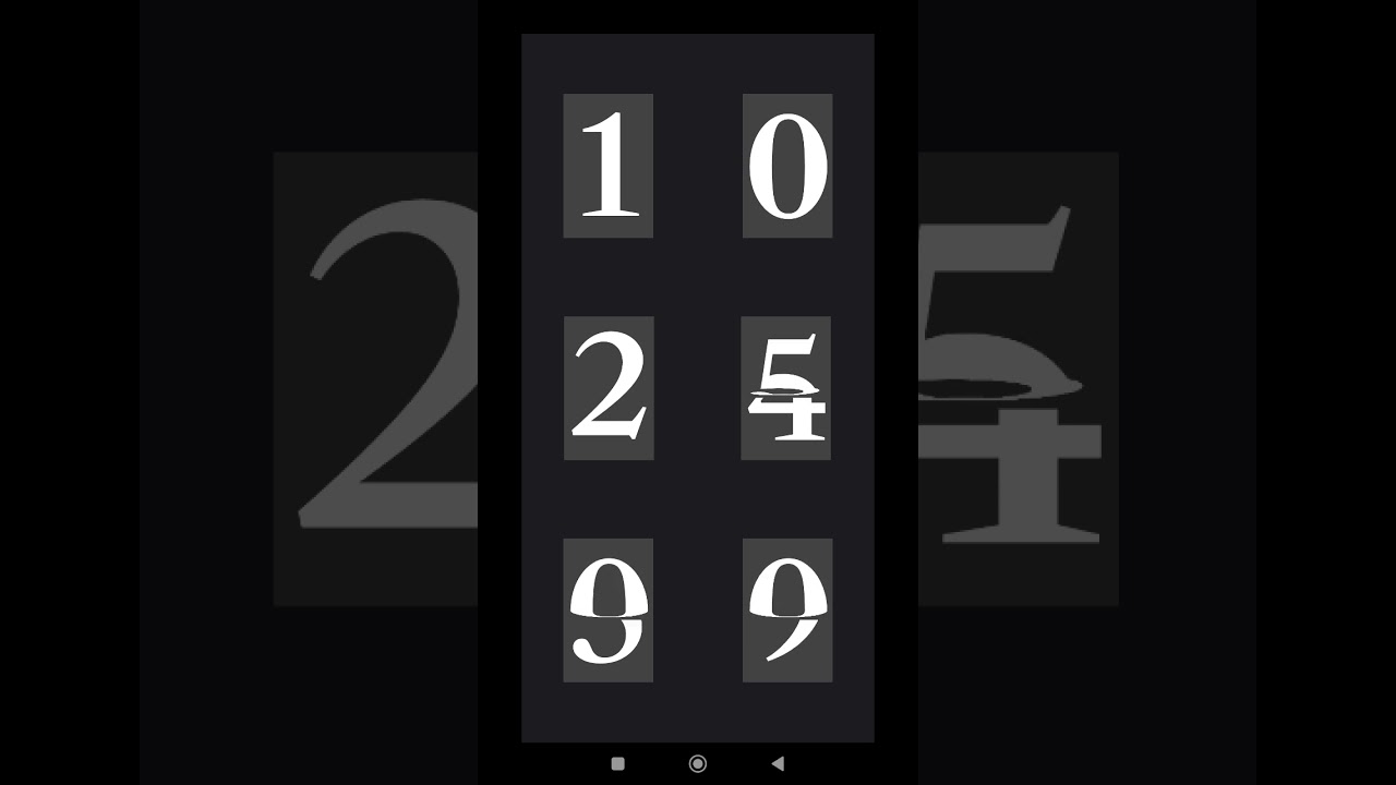 FLIP CLOCK animation android studio flip clock app
