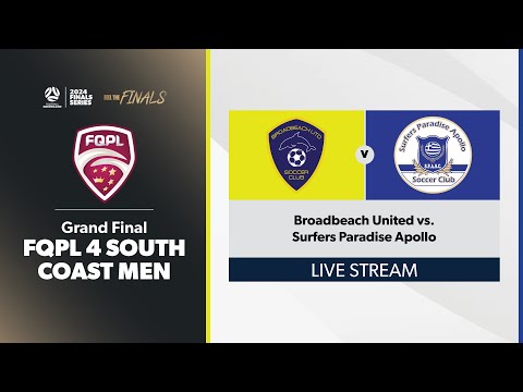 FQPL 4 South Coast Men Grand Final - Broadbeach United vs. Surfers Paradise Apollo