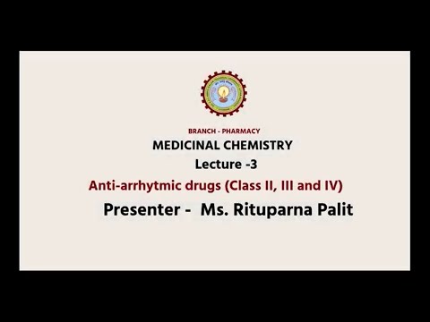 Anti-arrhythmic Drugs (Class II, III and IV)