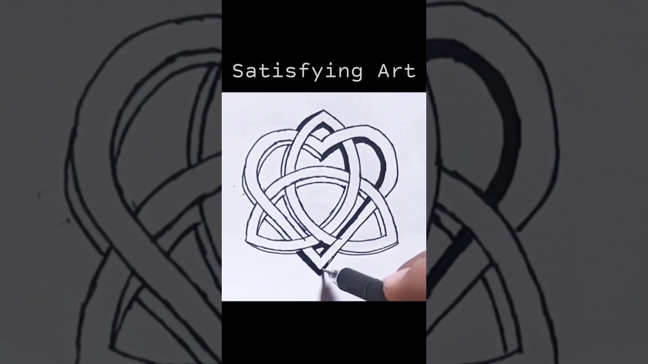 😍Amazing Celtic Knot 🪢 Design | Satisfying Art