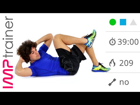 Allenamento Addominali, Glutei e Braccia (Bassa Intensità, Senza salti)