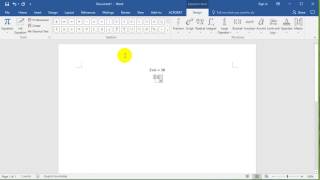 Quickest way to enter math equations in Microsoft Word (365, 2016, 2013 etc)