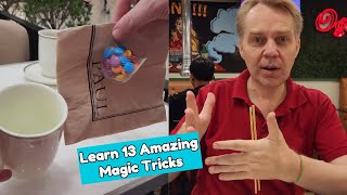 13 Amazing Magic Tricks with Everyday Objects | Easy Tricks Anyone Can Do!
