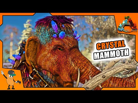 CRYSTAL MAMMOTH TAMING!  | ARK Crystal Isles DLC | EP10