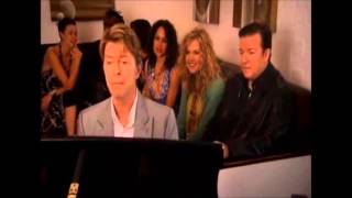 David Bowie and Ricky Gervais - 