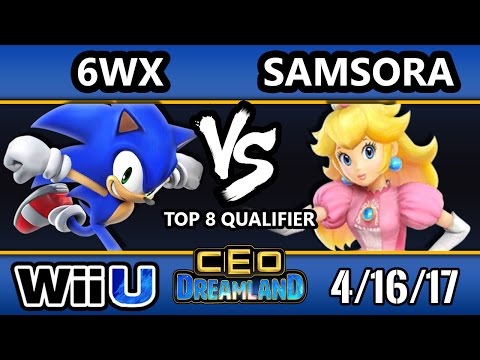 CEO Dreamland 2017 Smash 4 - Samsora (Peach) Vs. Circa | 6WX (Sonic) SSB4 Top 8 Qualifier