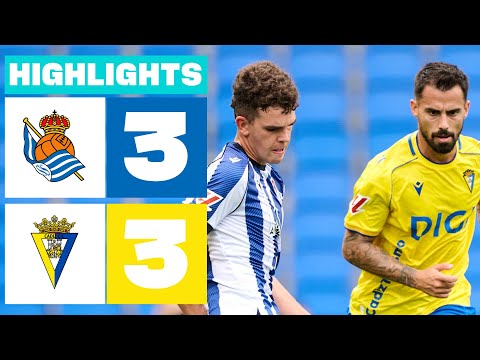 REAL SOCIEDAD B 3 - 3 CÁDIZ CF | RESUMEN LALIGA HYPERMOTION