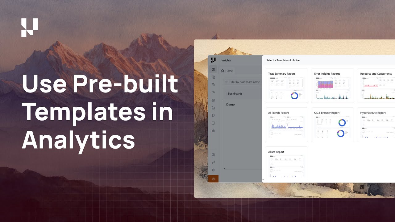 How to Use Pre-Built Dashboard Templates in TestMu AI Analytics