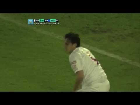 Milla solo frente al arco. Huracán 2 - Temperley 0. Fecha 1. Torneo Primera B Nacional 2014. FPT