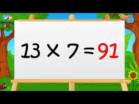 Learn Multiplication Table of Thirteen13 x 1 = 13 - 13 Times