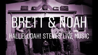 Brett Young and Noah Needleman performing 'Hallelujah' acoustic