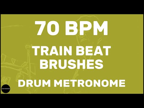 Train Beat Brushes | Drum Metronome Loop | 70 BPM