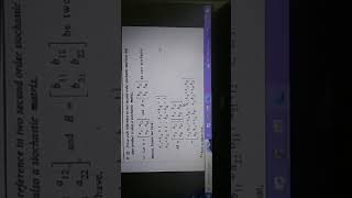 stochastic matrix
