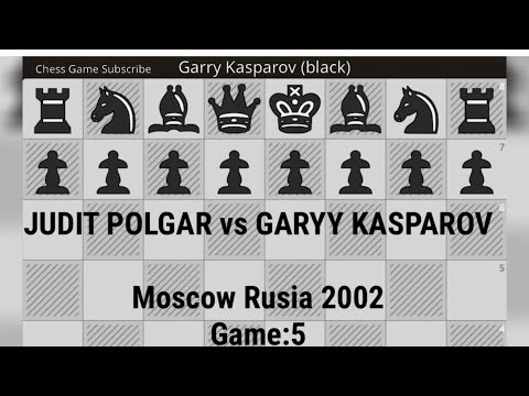 JUDIT POLGAR vs GARRY KASPAROV | Russia Moscow, The Rest of the World, 2002, Game:5, 1 - 0 #chess