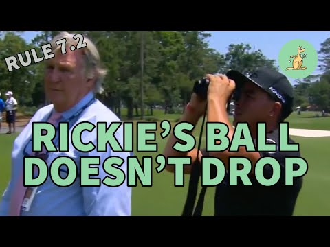 Rickie's Ball Doesn't Drop - Golf Rules Explained