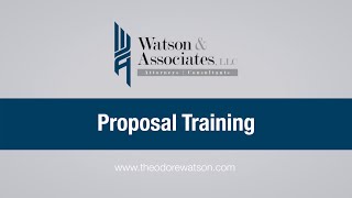 PROPOSAL TRAINING CONTENT