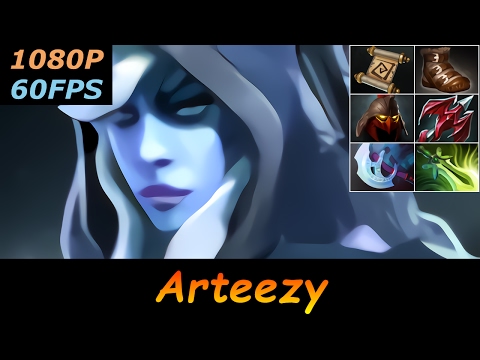 Dota 2 Arteezy (smurf) Drow Ranger Pro Top MMR 807 GPM Ranked Full Gameplay