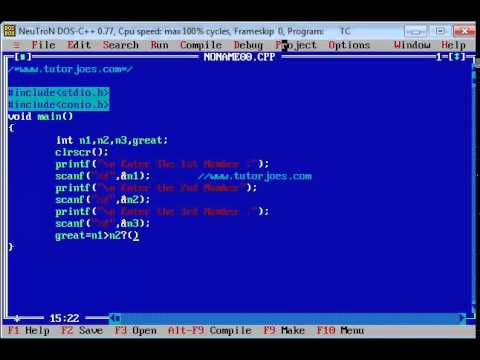 Basic Program In C In Tamil