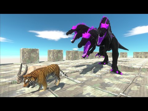 Escape from Wither Storm Spinosaurus - Animal Revolt Battle Simulator