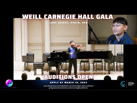 Carnegie Laureate Spotlight - Meet Young American Star Violinist Luke Eggert!