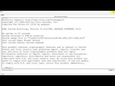 10.7.6 Packet Tracer   Use a TFTP Server to Upgrade a Cisco IOS Image