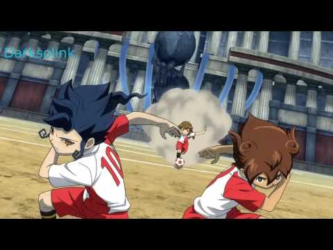 Inazuma Eleven Go Vs Danball Senki W Spark Edge Dribble+ Fire Tornado TC Vs Destiny Cloud