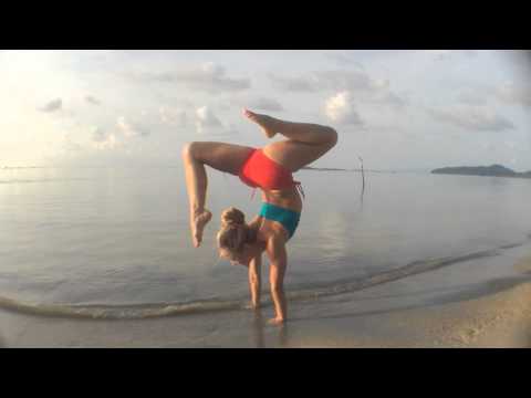 Beach Yoga in Koh Samui: Handstand Splits and Scorpion
