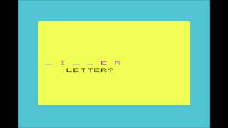 Hangman (MH) for the Commodore VIC-20 / Commodore VC-20