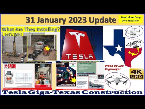 Battery Cathode Plant & SACMI Machinery Discussion! 31 January 2023 Giga Texas Updates