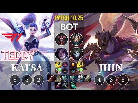T1 Teddy Kai'Sa vs Jhin Bot - KR Patch 10.25