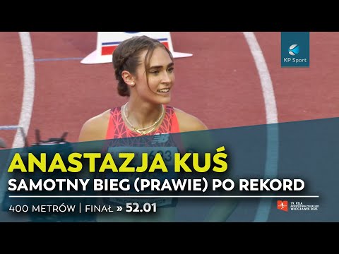 Najmłodsza olimpijka z Paryża pokazała klasę! ANASTAZJA KUŚ - złoty medal MP U20 - Włocławek 2025