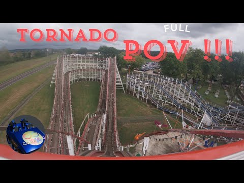 On-ride point of view of Tornado