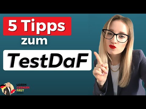 5 TOP TIPPS für TestDAF | Learn German Fast