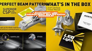 AUXITOH7 LED Headlight Bulbs100W 20000LM|Canbus No Error Turbo LED for Toyota Honda Hyundai Ford Kia