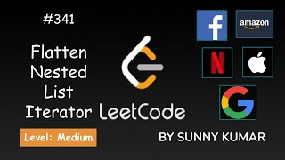 YouTube video 'Flatten Nested List Iterator | Stack | 341 LeetCode | LeetCode Explore | Day 13'