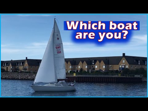 Albin Cumulus sailboat wins over a rib boat in a competition for style and true happiness and joy