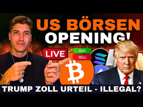 🔴 Bitcoin & Krypto Live Trading: Trump Zoll Urteil verschoben - Das passiert JETZT! 🚨