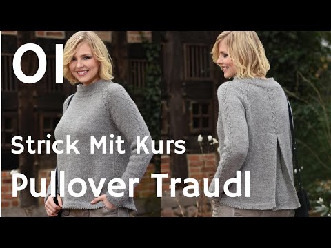 Trachtenpullover mit Kellerfalte stricken #1- Modell und Material