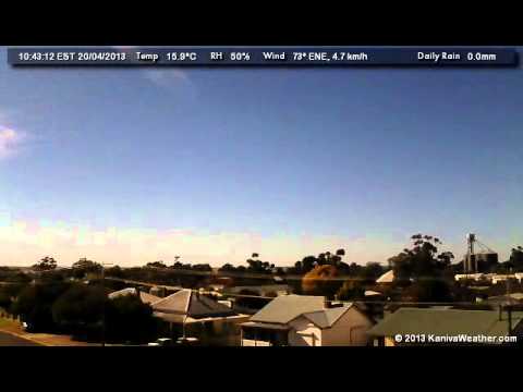 20 April 2013 - East Facing WeatherCam Timelapse - KanivaWeather.com