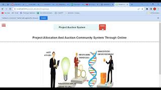 Project allocation and auction community system through online