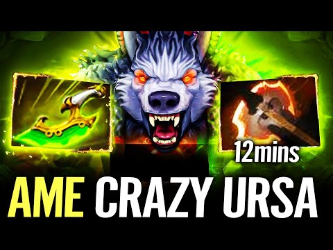 Ame URSA 12 mins  Battle Fury + Swift Blink - 19 Kills 0 Death Dota 2 Pro