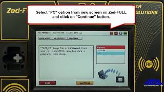 Sending EZS/EIS File to Zed-FULL using PC SW