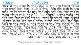 מסכת אבות פרק ו משנה ג