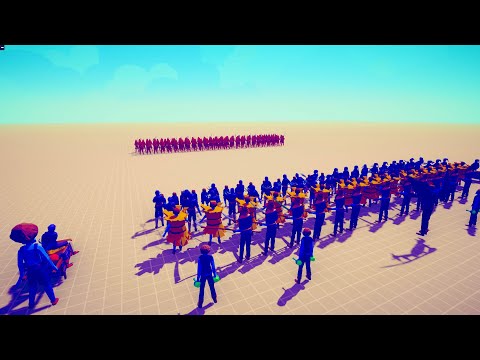100x SAMURAI vs DIFFERENT FACTIONS | Totally Accurate Battle Simulator TABS