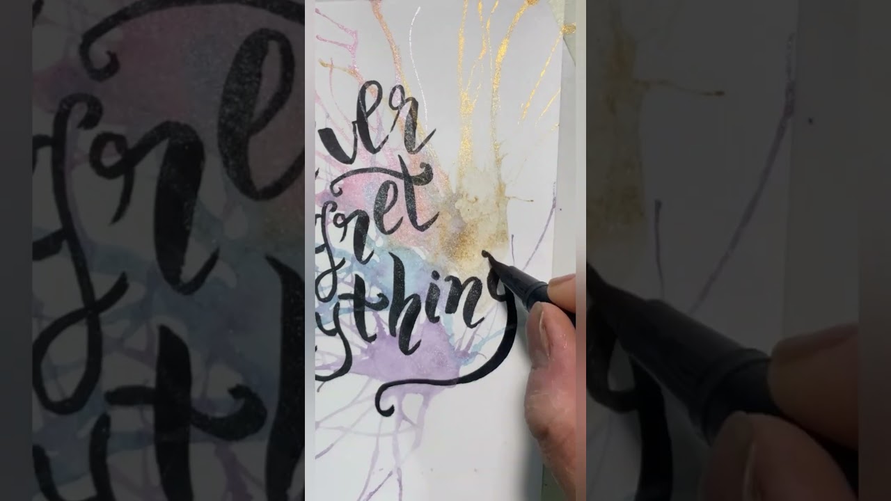 🥰 motivational quote hand lettering #brushlettering #shorts #shortsviral