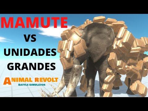 Mamute vs todas as unidades grandes   Aniaml Revolt Battle Simulator