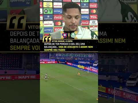 Vitor Roque falou após gol perdido na Libertadores #shorts